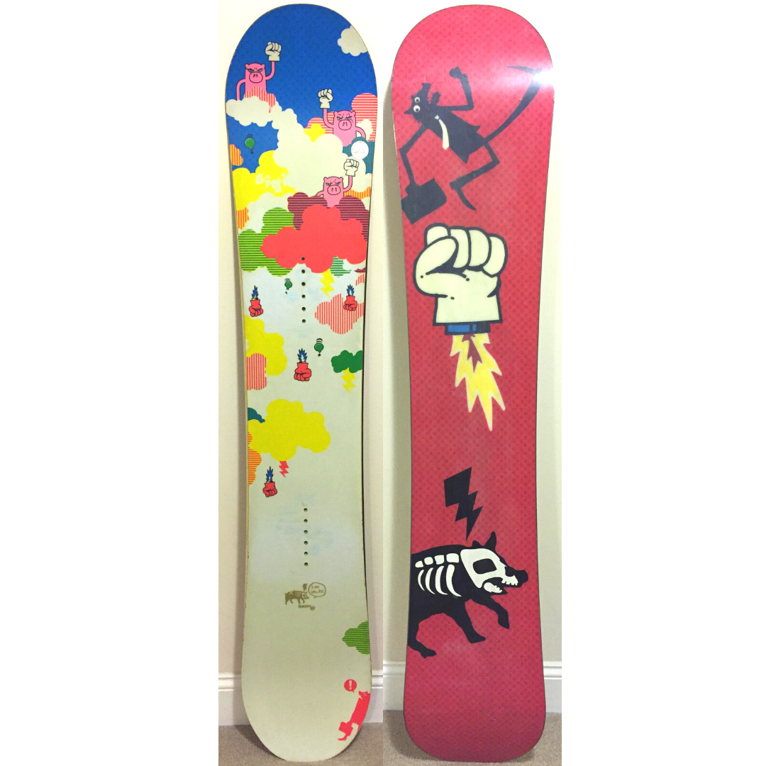 UN..INC UNINC GIGI RUF 158cm BURTON Snowboard Rare Classic