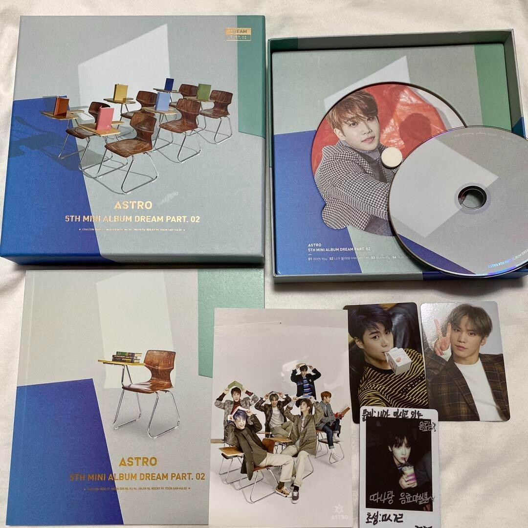 ASTRO Dream Part2アルバム ウヌ Astro Dream Part 2 Wish Ver CD Trading Photo Card Booklet