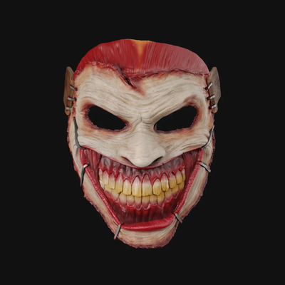 Joker Mask — 3D Printed RAW DIY Cosplay Mask Kit + Cosplay Prop + 1:1 Scale