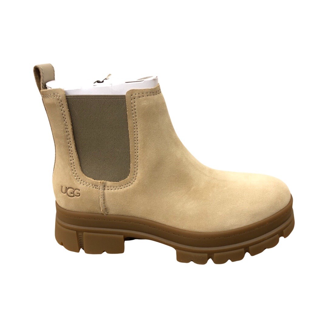 UGG Women's Ashton Chelsea Mustard Seed Tan Suede Boots Slip