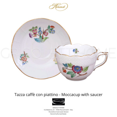 Herend - Victoria VA - Coffee cup with saucer - Retailer