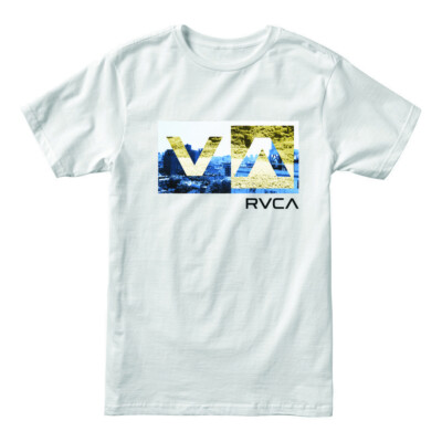 

RVCA Balance Box Футболка с коротким рукавом (белая) Мужская футболка с рисунком, Белый
