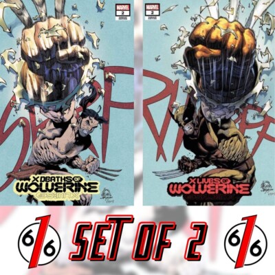    X LIVES & DEATHS OF WOLVERINE #2 SET RYAN STEGMAN Trade Dress Variant