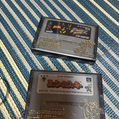 Set of 2 Super Famicom Game Cartridges Used