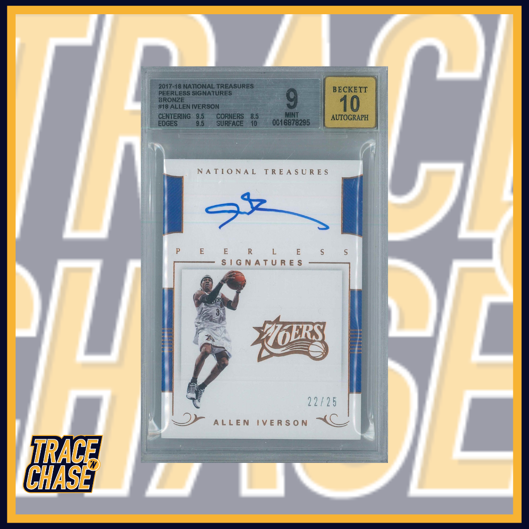 2017-18 Panini National Treasures BK Allen Iverson Pearless