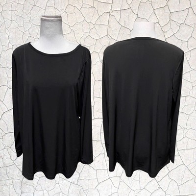 Susan Graver Modern Essentials Pet Liquid Knit Tunic Size SP