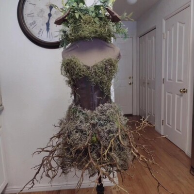 Mother Earth, Woodland fairy custom made Corset Couture costume custom Sized 
