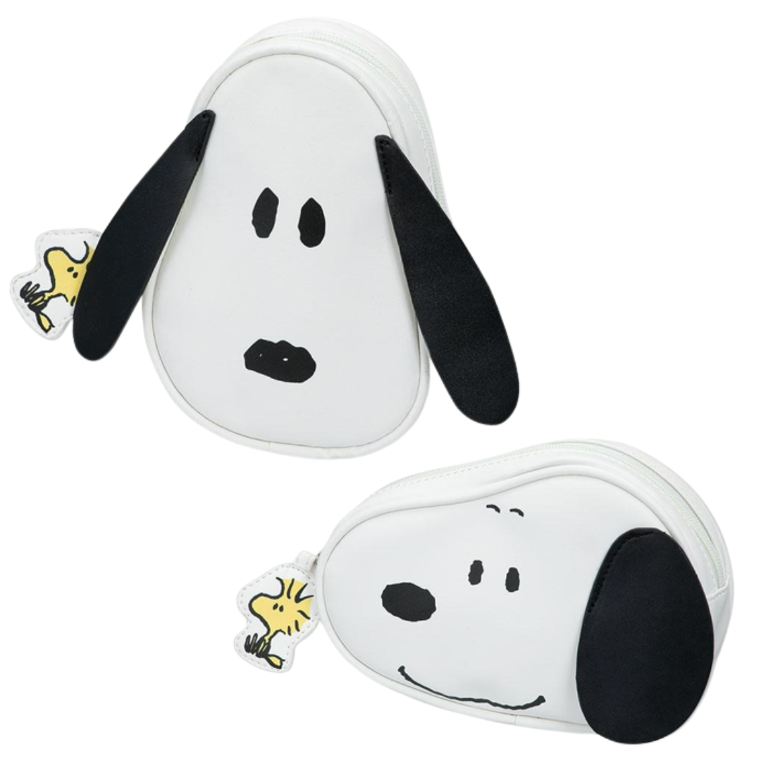 Peanuts Snoopy Die Cut Pouch Woodstock Kawaii ship from