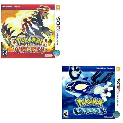 Pokemon Alpha Sapphire & Omega Ruby 3DS Brand New Game Bundle Special (2014 RPG)