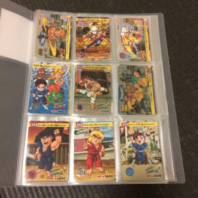 Carddass Street Fighter II Vintage 1990s TCG Trading Cards