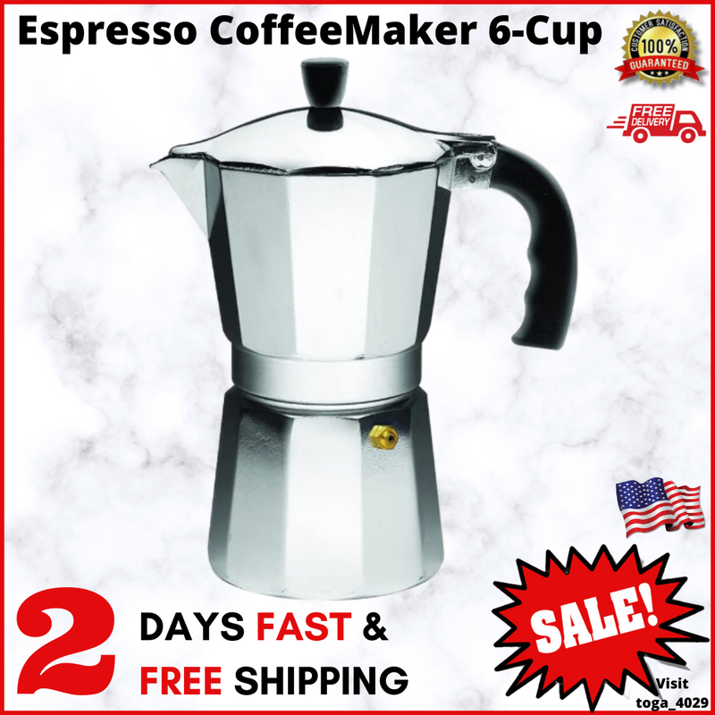 Cafetera Cubana Italiana 6 Cups New