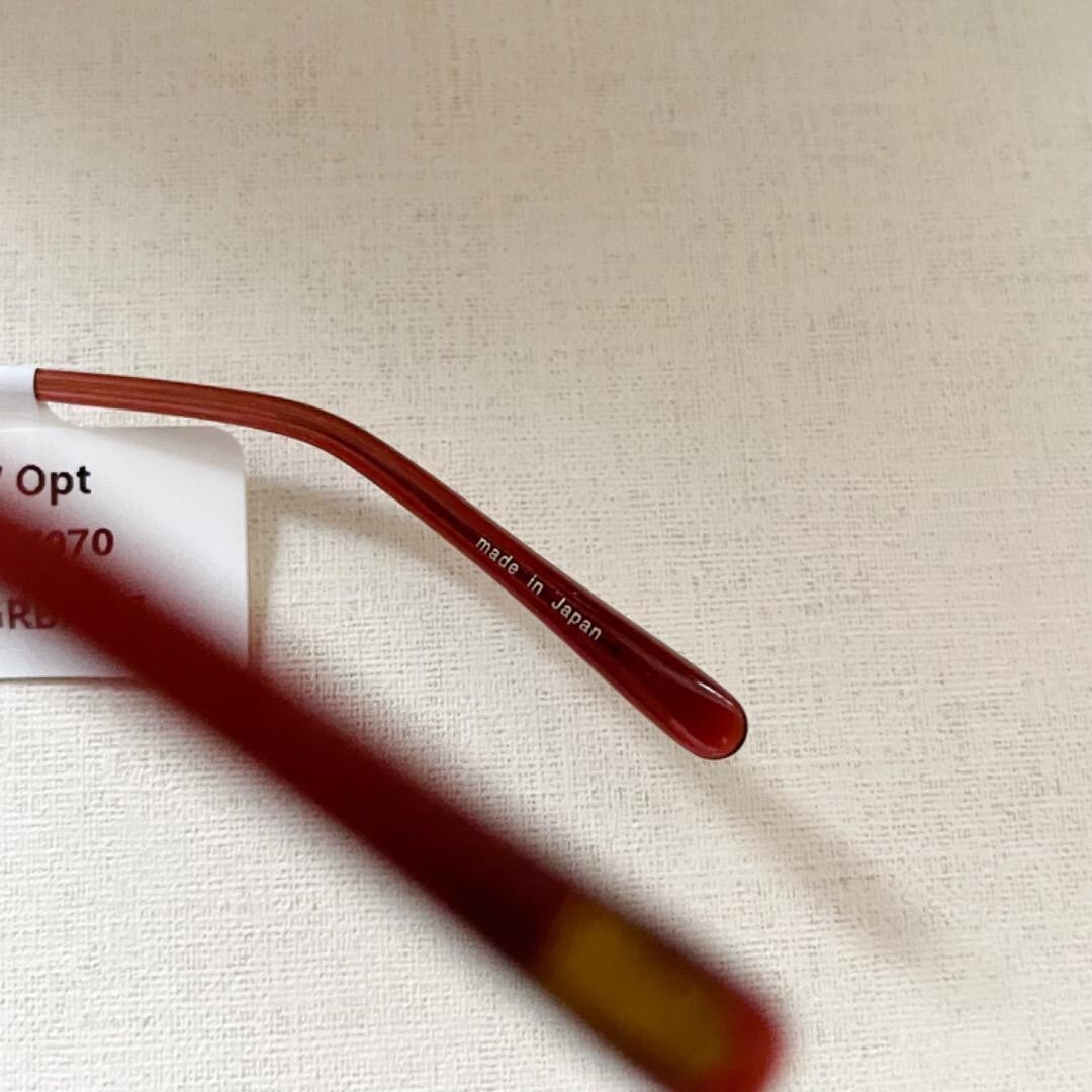 Pre-owned Oliver Peoples Mp-3-xl Eyeglasses Antique Gold Red Brown 46 22-145 Unused In Clear