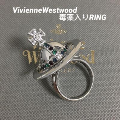 Vivienne Westwood Poisoned Ring Size 8 Silver NO BOX [E35016