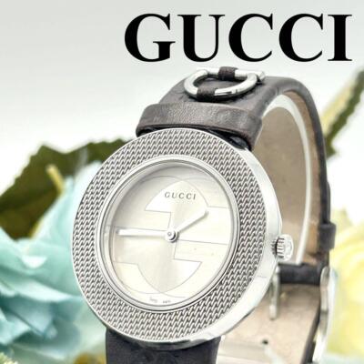 【希少】GUCCI グッチ時計　シマレザー Uプレイ アビー 129.4 Rare/Gucci Gucci Watch Shima Leather U Play Abby 129.4