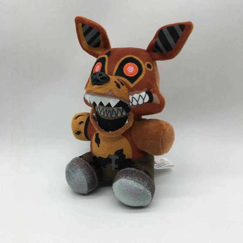 FNAF Five Nights At Freddy's The Twisted Ones Brown Foxy Scary Plush Doll Toy 7