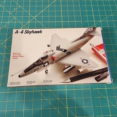 Testors A-4 Skyhawk 1/48 Model Kit #332 CIB ~ T660 Open Box Sealed Parts