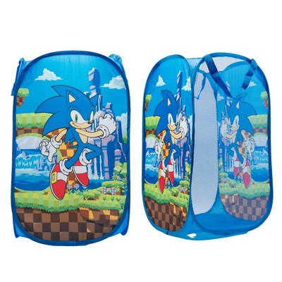 Sonic Anime Kids Room Collapsible Storage Bin Pop Up Hamper, One Size, (100% 