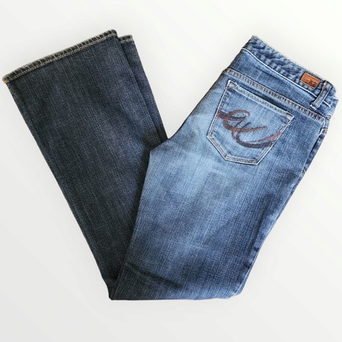 X2 Quality Denim Slim W10 Low Rise Boot Cut Dark Wash Jeans