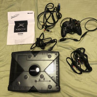 Microsoft Xbox special edition Clear Skeleton Black Tested