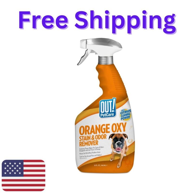 Pet Odor Remover Eliminator  Spray Citrus Cat  Dog Stain Urine Carpet 32 Ounces