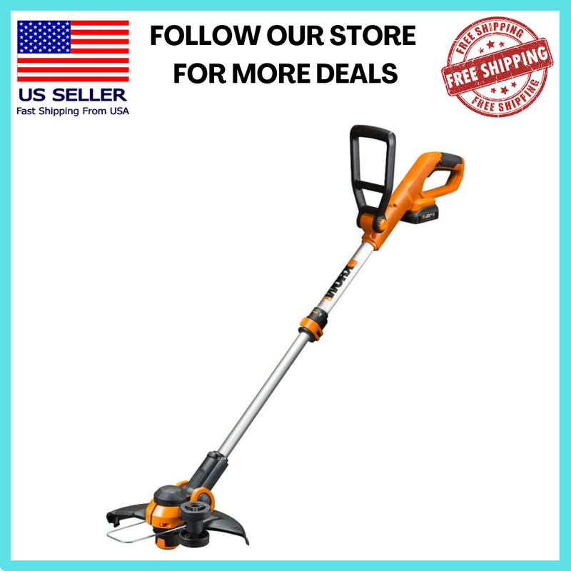 20V Electric Cordless String Trimmer Weed Eater Lawn Wacker Edger Grass Yard