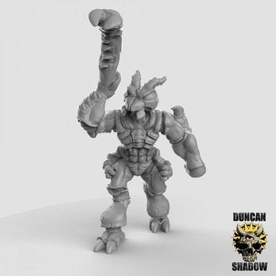 Impression 3D figurines jeux de rôle D&D, Saga, 9th Age, Thri-Kreen Mantis arms