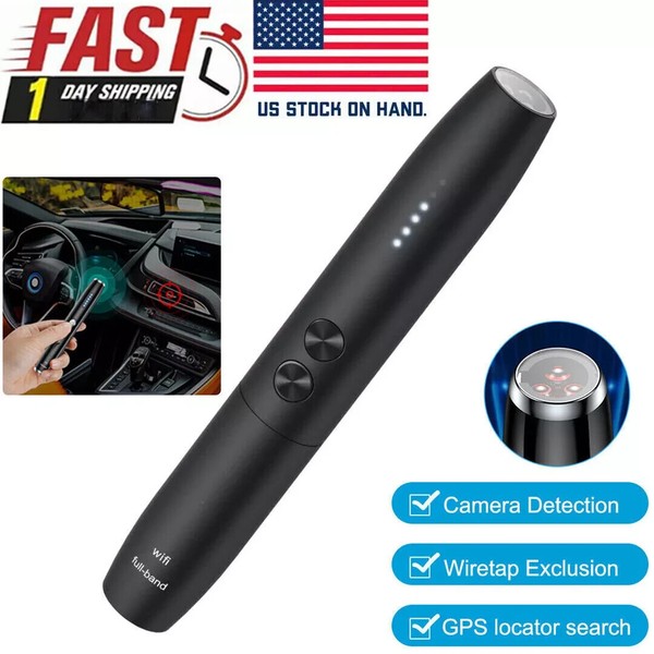 Anti-Spy Hidden Camera Detector Prevent Monitoring Wireless RF Signal Finder Pen