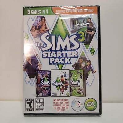 The Sims 3 Starter Pack - PC Base Game, Late Night and High-End Loft Expansions