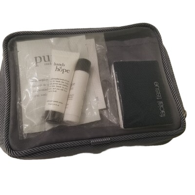 UNITED AIRLINES BUSINESS FIRST AMENITY TRAVEL TOILETRY KIT NEW Philosophy Flight