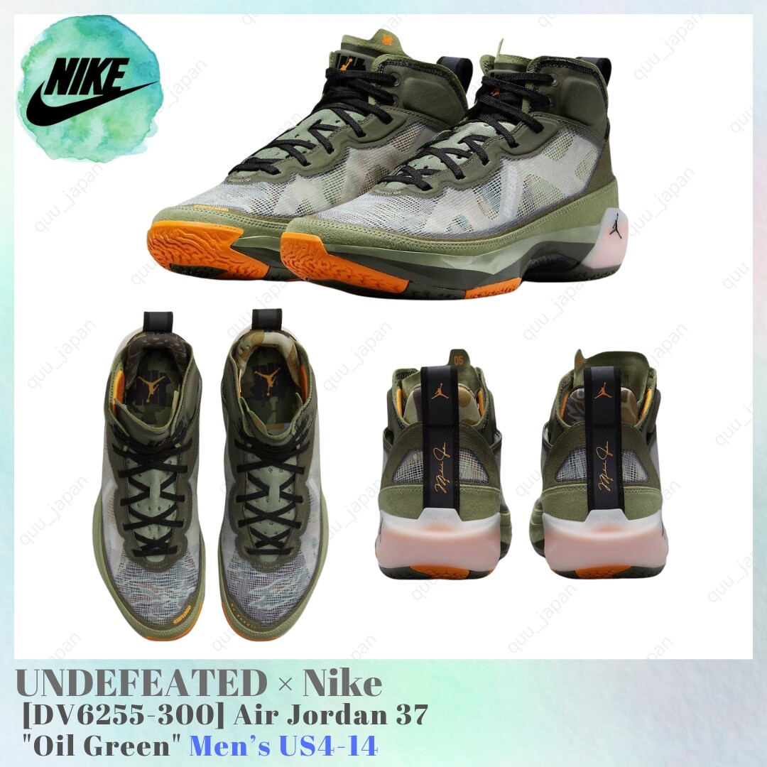 UNDEFEATED × Nike Air Jordan 37Oil Green Air Jordan XXXVII x UNDEFEATED 'Oil Green' (DV6255-300