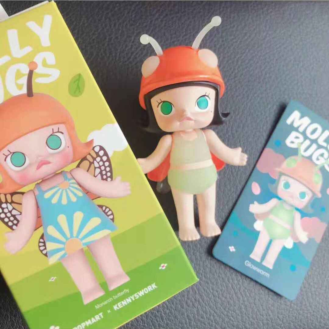 POP MART x KENNYSWORK Molly Bugs Glowworn Secret Secret Rare POP MART x KENNYSWORK Molly Bugs Glowworn Secret Secret Rare