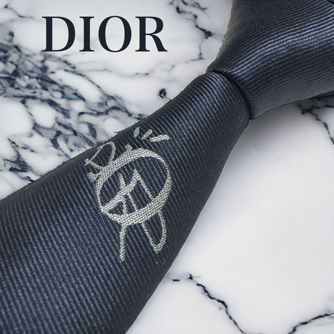 DIOR HOMME TRAVIS SCOTT Collaboration Silk Tie Classic Navy
