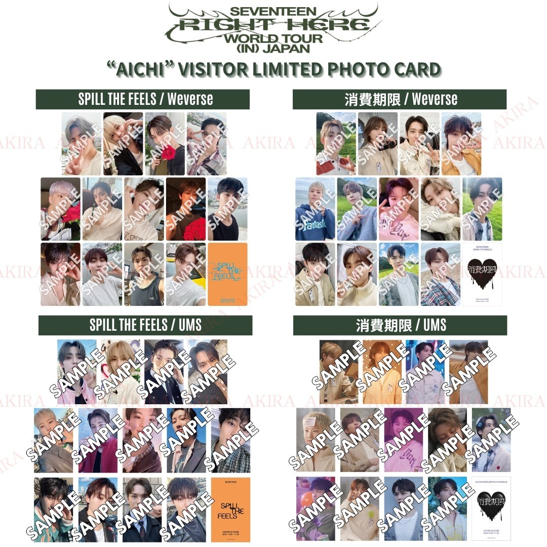 SEVENTEEN RIGHT HERE WORLD TOUR JAPAN AICHI VISITOR LIMITED