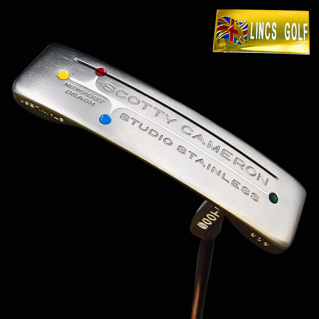 Refurbished Scotty Cameron Titleist Newport Beach Studio Stainless Putter 84cm Refurbished Scotty Cameron Titleist Newport Beach Studio Stainless Putter 84cm