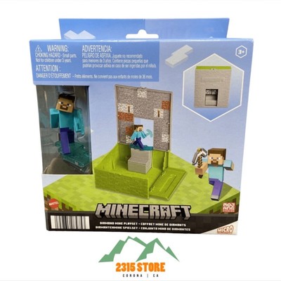 Micro Collection Minecraft Diamond Mine Playset Figure Included By Mattel 3+ NIB