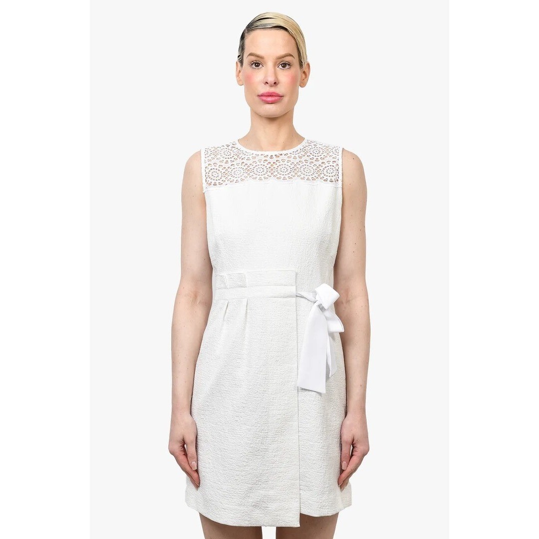 △eyelet embroidely sleeveless ワンピース AMBIDEX Store △○eyelet embroidely sleeveless ワンピース(F