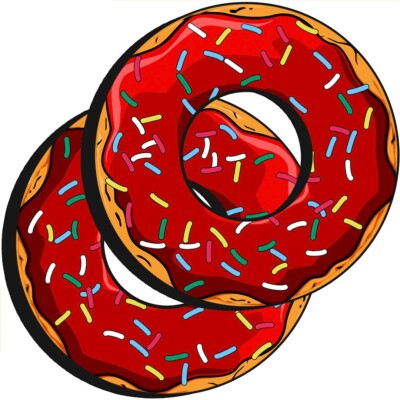 GripDonuts.com  Premium Grip Donuts for Dirt Bike Motorcycle BMX - Red Doughnut