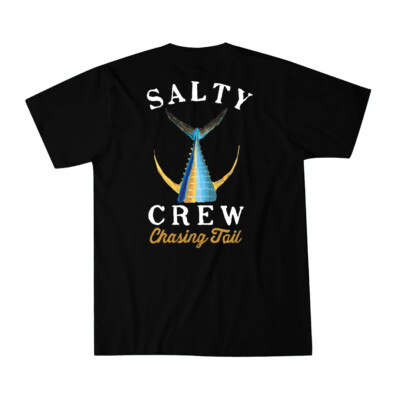 Футболка с коротким рукавом Salty Crew Tailed (черная) Мужская футболка