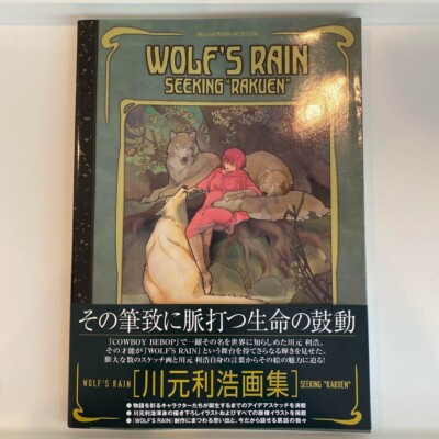 WOLF'S RAIN SEEKING RAKUEN TOSHIHIRO KAWAMOTO ART BOOK Mag garden Japanese USED