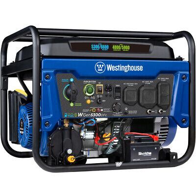 Westinghouse Open Box 6600W Dual Fuel Portable Generator