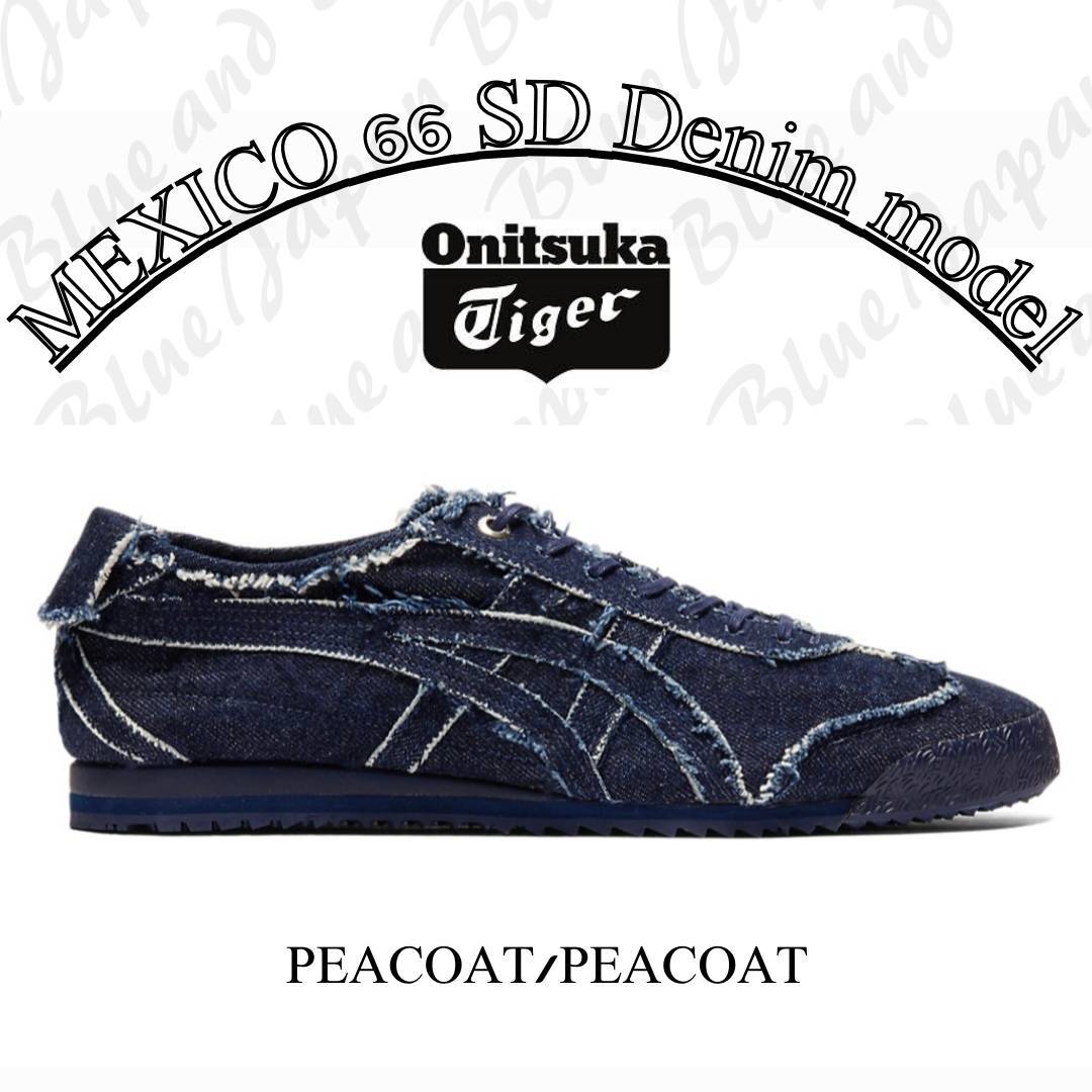 Pre-owned Onitsuka Tiger Mexico 66 Sd Denim Model Peacoat 1183c310 401 Us 5-11h Unisex In Peacoat / Peacoat