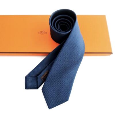 HERMES ネクタイ CRAVATE SAINT HONORE OCEAN