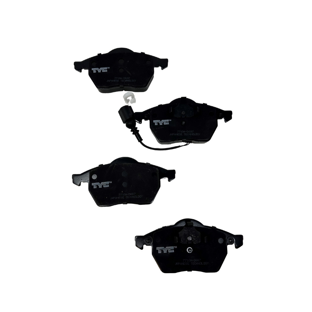 Front Brake Pads for 2000-2006 Volkswagen Golf w/shims Semi-Metallic