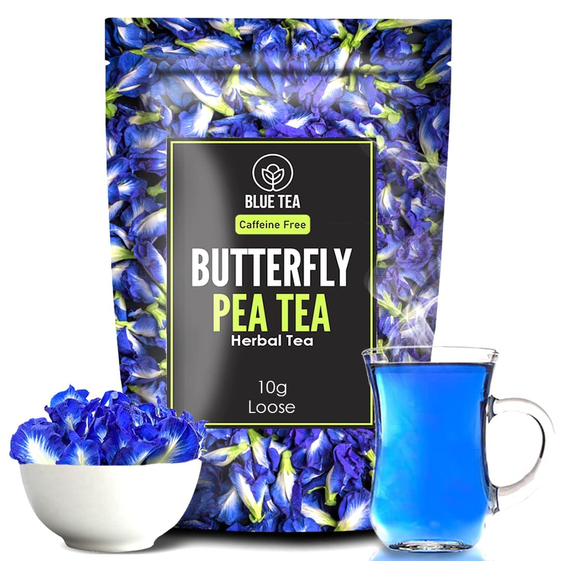 - Grade A Butterfly Pea Flower (0.35oz : 20 Teacups + 10 Drinks) Drinks