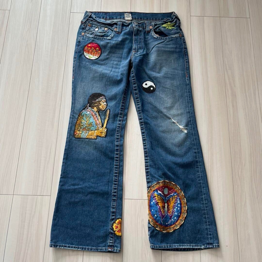【TRUE RELIGIONS】paper patch abx jeans ひ s-l400.jpg