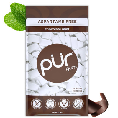 PUR 100% Xylitol Chewing Gum, Sugar Free Friendly 55 Pieces 77g choose flavour