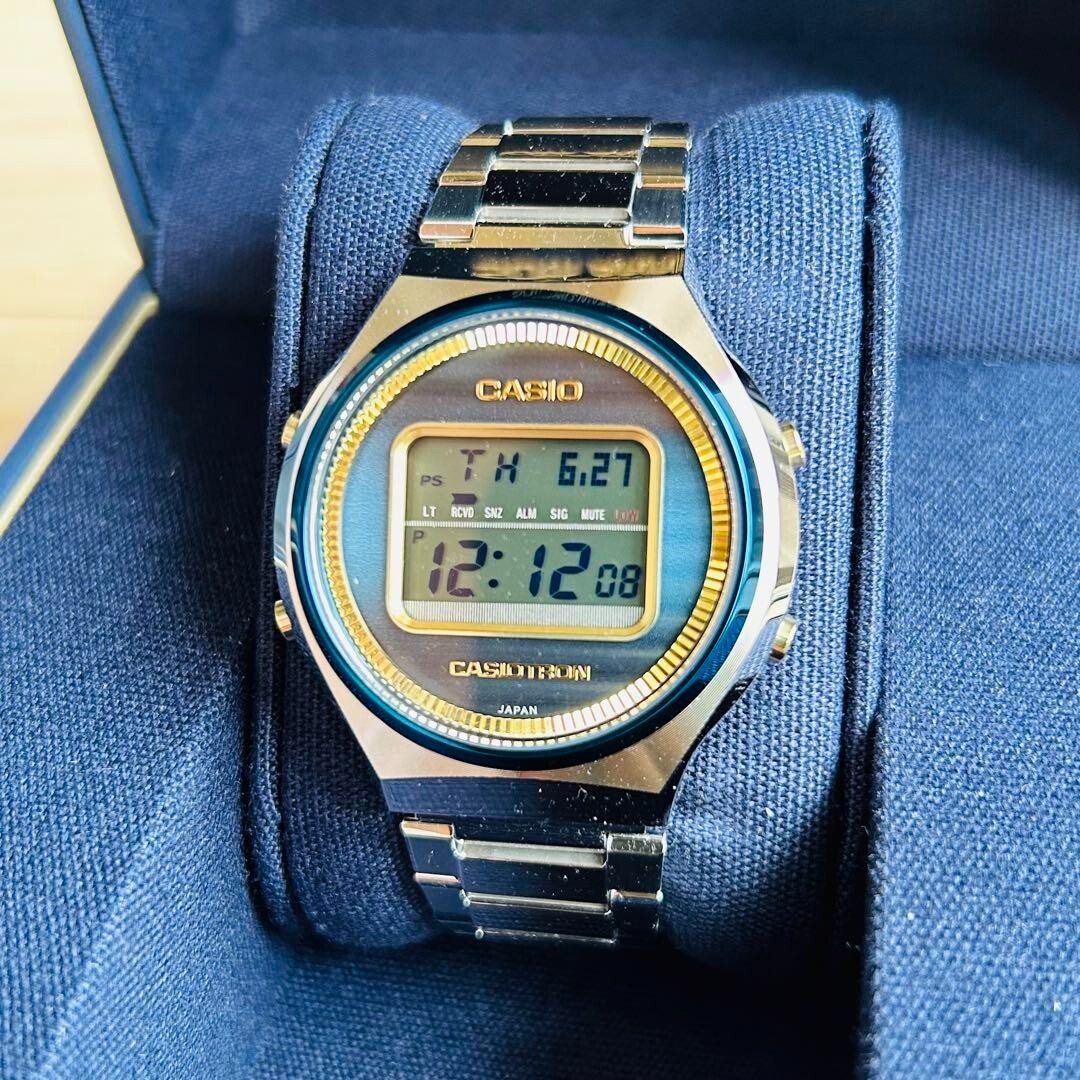 Pre-owned Casio Trn-50ss-2ajr Watch 50th Anniversary Tron Quartz Men's Watch Box Jpn