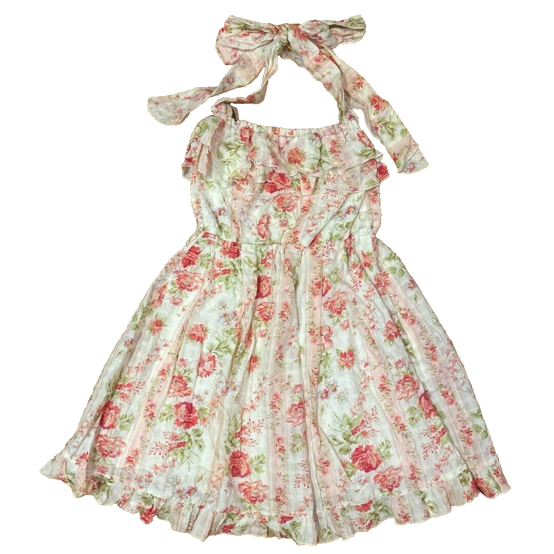 LIZLISA Floral Halter Neck Dress Women's Fashion Used Japan