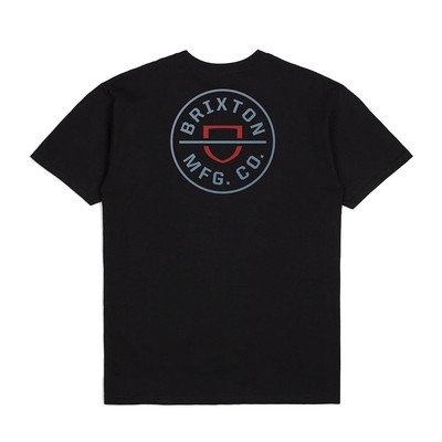 

Футболка Brixton Crest II с короткими рукавами (черная/красная), Black/red