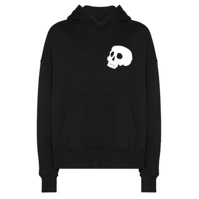 Pre-owned Palm Angels Skull Back Logo Black Hoodie